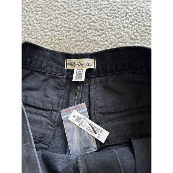 Madewell Trouser The Perfect Wide Leg Jean Seam Edition Black Naylor Wash Sz 30 - Picture 13 of 16